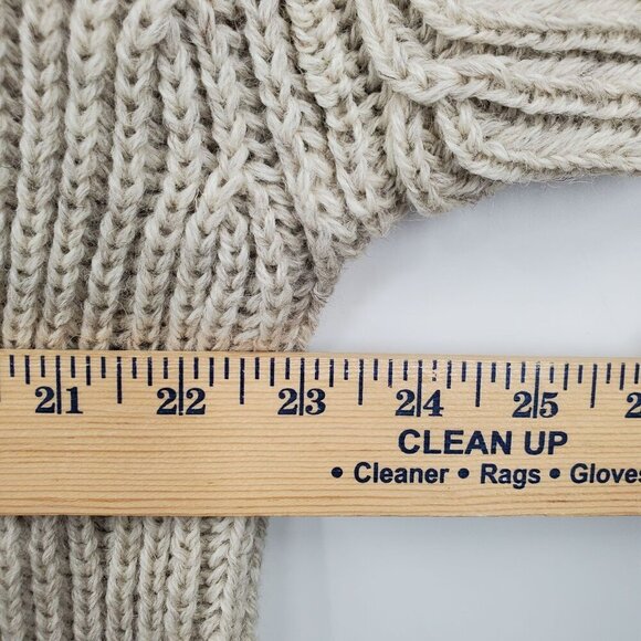 Niffi Ecoose British Wool Knit Cardigan Harris Tweed Patches Men Size Large NWT - Picture 14 of 16